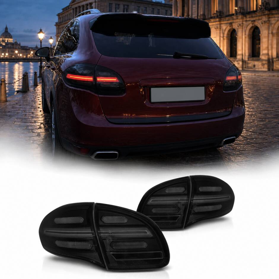 2 Feux pour Porsche Cayenne fullLED dynamiques 10-15 - Teinte