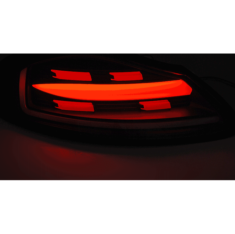 2 dynamische fullLED-lampen voor Porsche Boxster 986 96-04 - Zwart