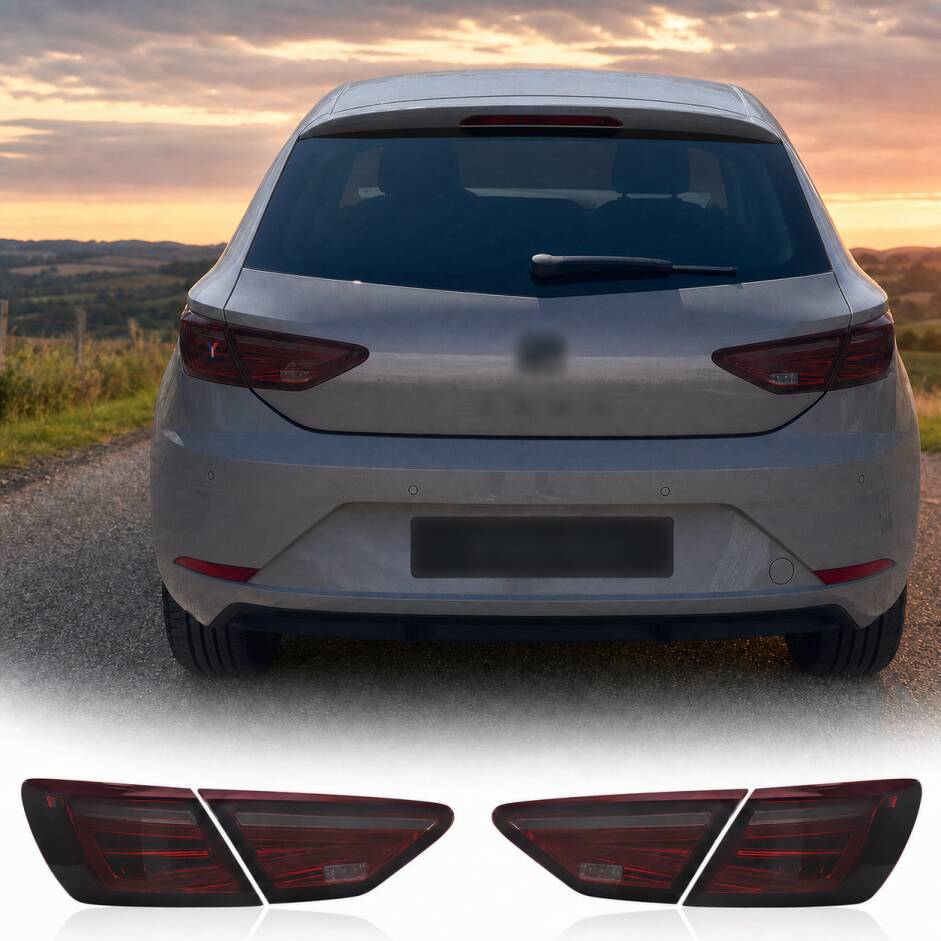 2 Feux arrière OEM LED Full LED fumé rouge pour Seat Leon III 5F 12-20