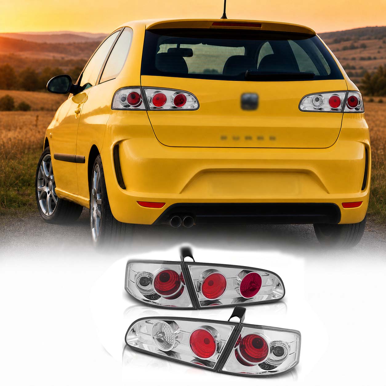 2 Feux SEAT Ibiza 6L 02-08 - Clair