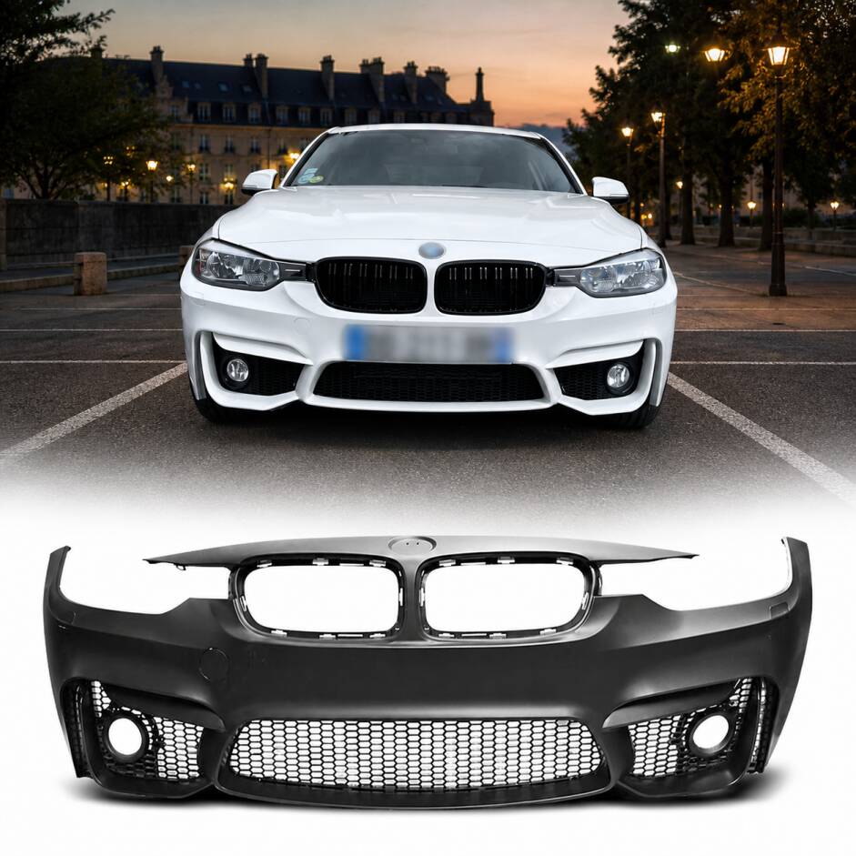 Pare choc avant BMW Serie 3 F30 11-18 look M3 - sans AB