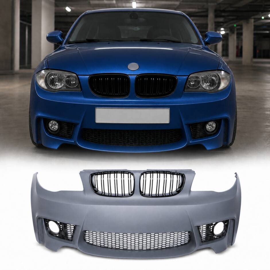 Pare choc avant BMW Serie 1 E87/E81/E82/E88 04-13 look M1