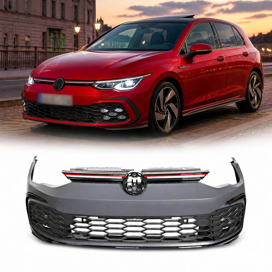 Pare choc avant VW Golf 8 (VIII) - 20-23 - look GTI - PDC