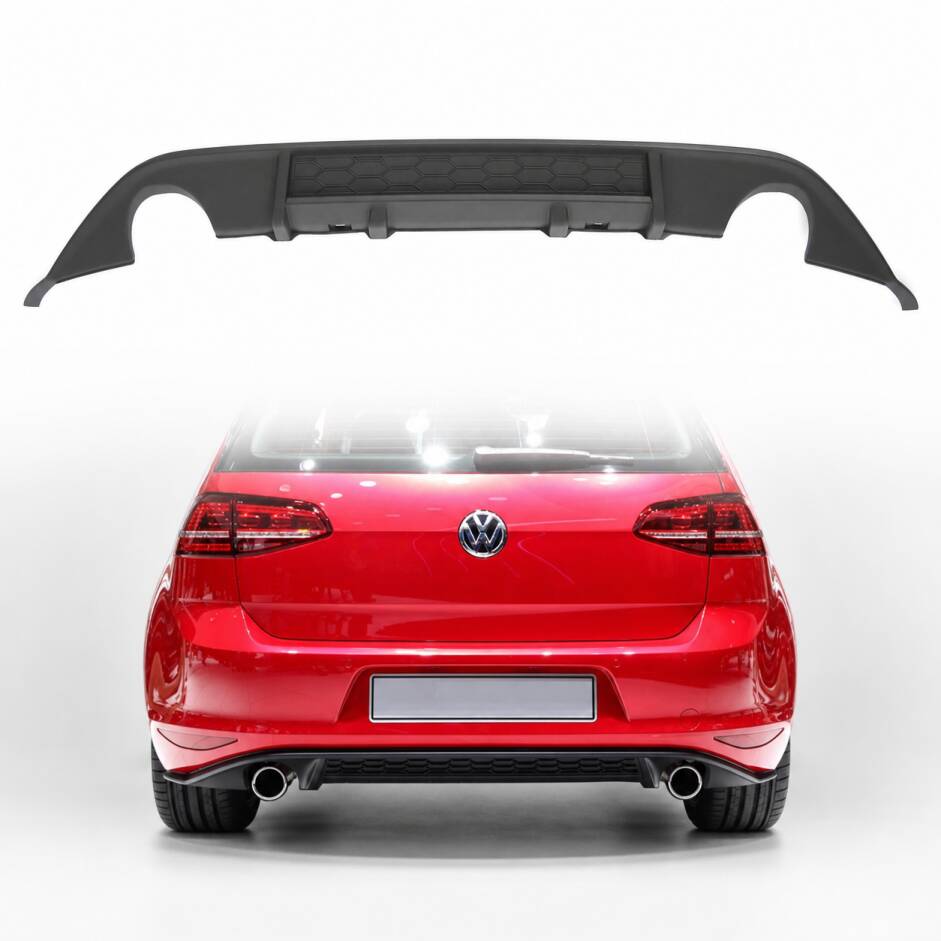 Diffuseur arriere double look GTI VW GOLF 7 12-17