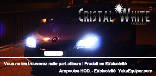 2x Ampoules H7 HOD - Cristal White 6500K 