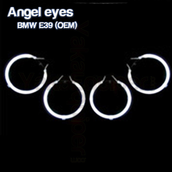 Pack 4 Engelsaugen CCFL BMW E39 Weiß Original Ringe