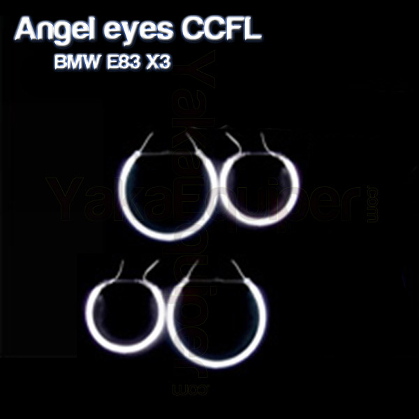 Pack 4 Angel eyes rings CCFL BMW E83 X3 White