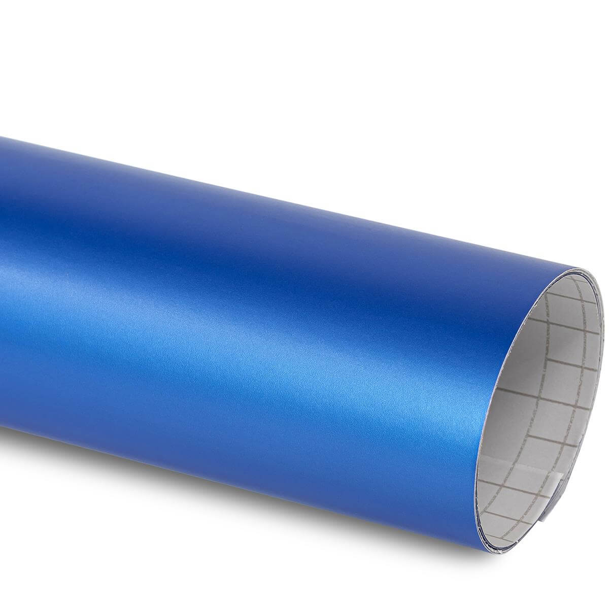 Film covering Premium Matt bleu métallisé mat 152 cm anti-bulles vendu au mètre