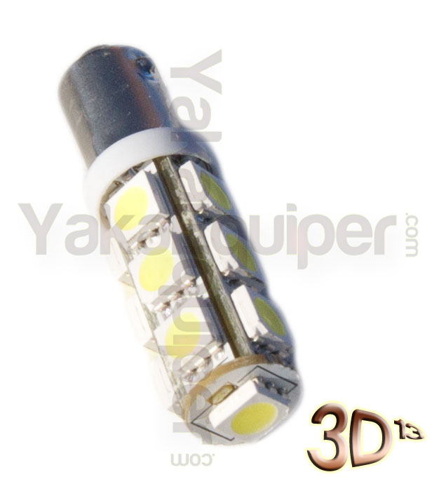 Nachtlichtbirne T4W LED 3D 13 SMD - BA9S Sockel - Xenonweiß