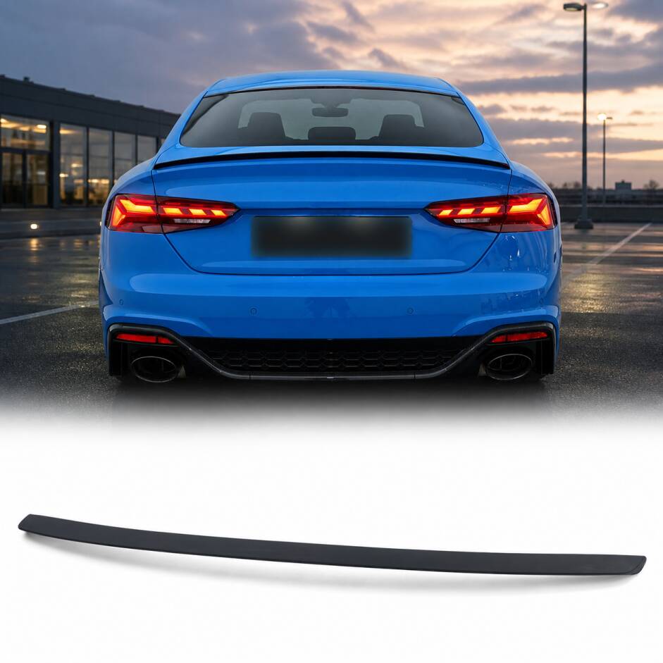 Becquet de coffre look Sport noir mat pour Audi A5 / S5 / RS5 F5 Sportback 16-