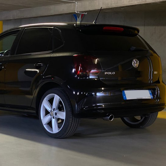 Roof spoiler spoiler - VW Polo 6R 09-14 - glossy black