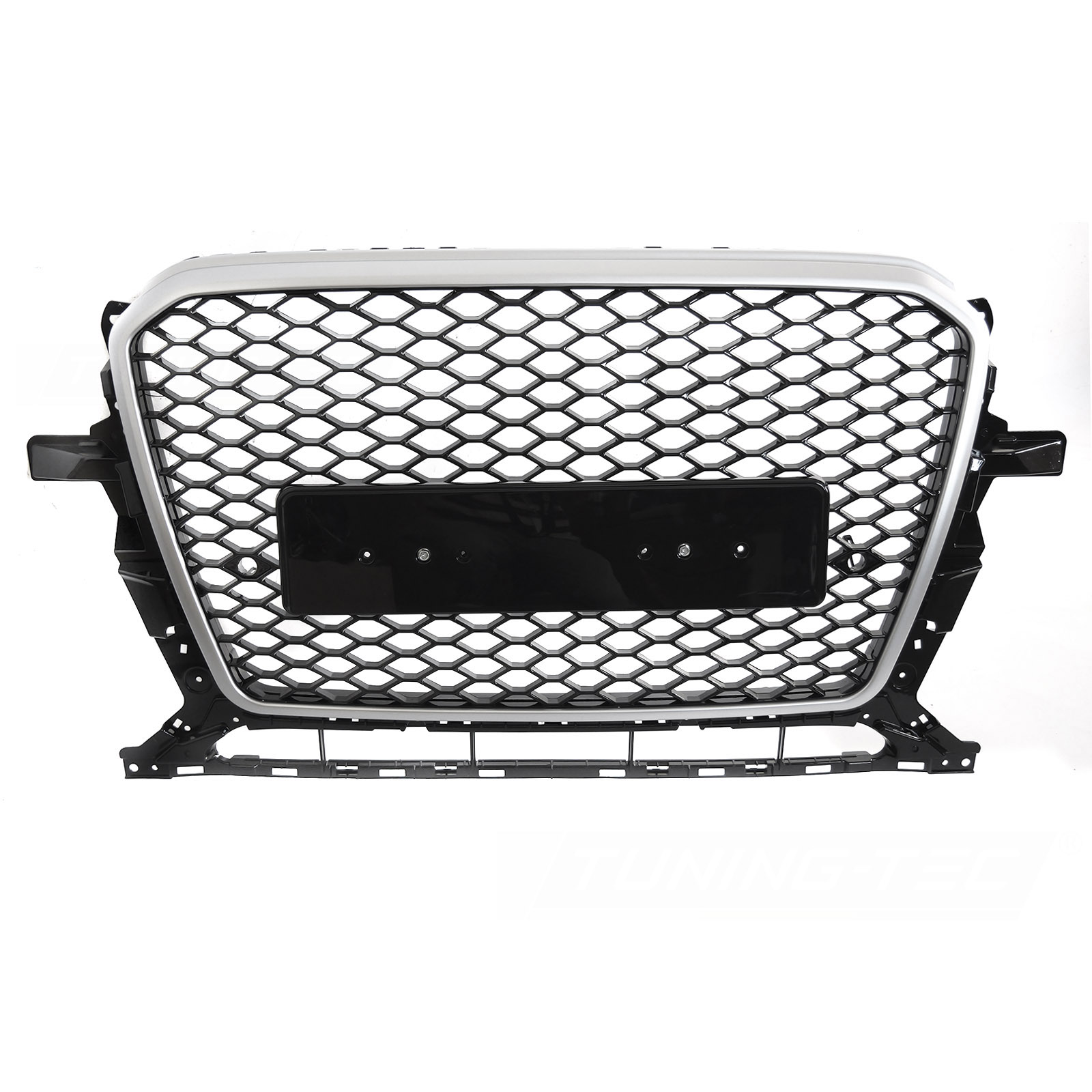 Calandre avant look RS noir brillant / argent avec PDC pour Audi Q5 8R 12-16