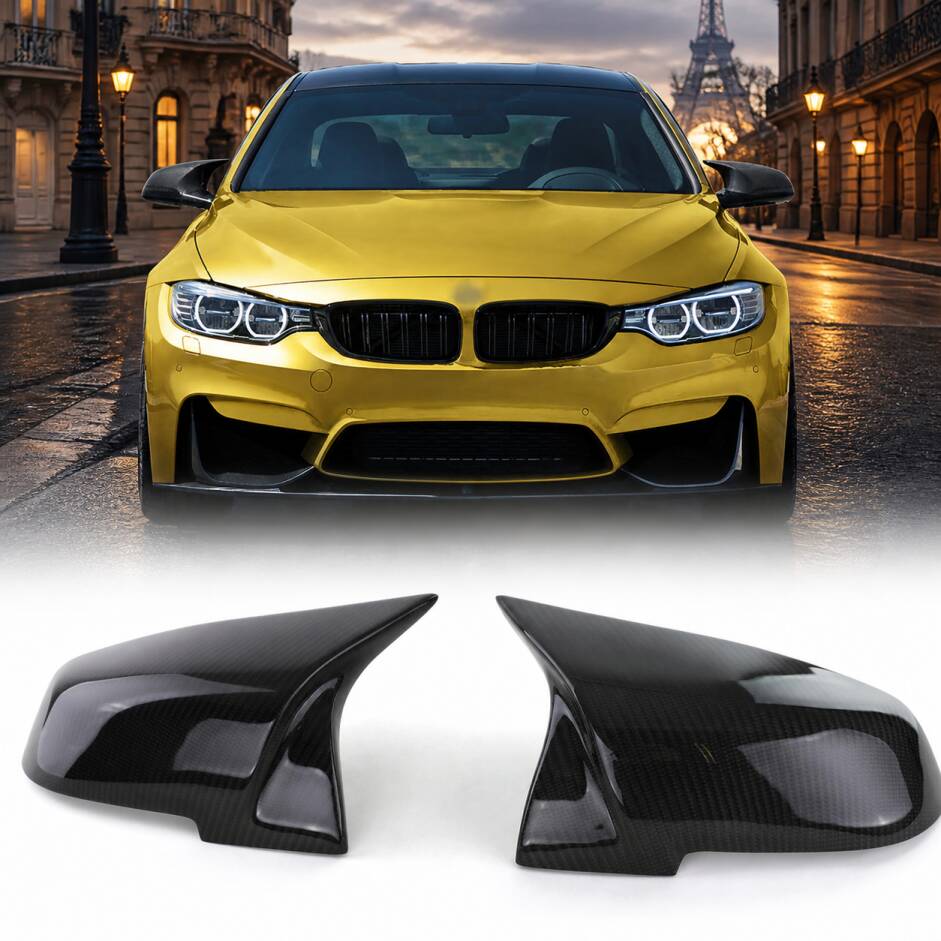 Coques retroviseur vrai carbone BMW F20 F22 F30 F31 F32 F33 F34 F35 F36