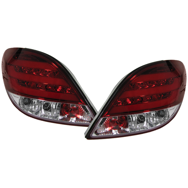 2 LTI Peugeot 207 LED Rücklichter - Rot