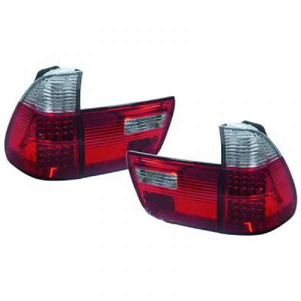 2 luzes traseiras LED BMW X5 E53 99-03 - vermelhas