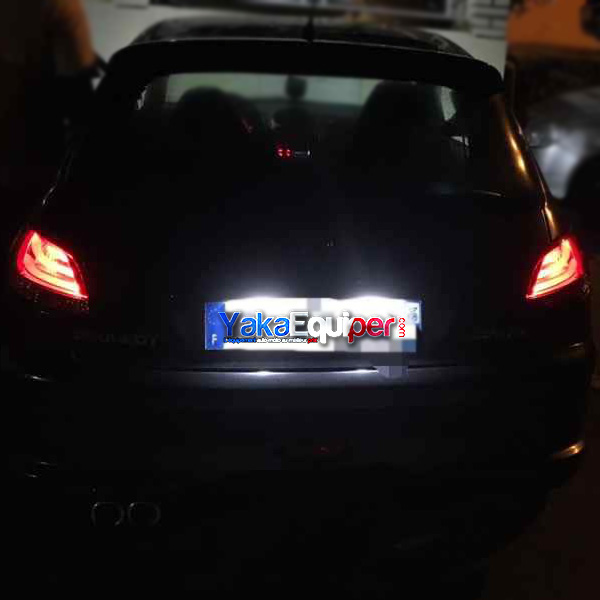 2 luzes traseiras LED LTI Peugeot 206 206+ - Fumaça