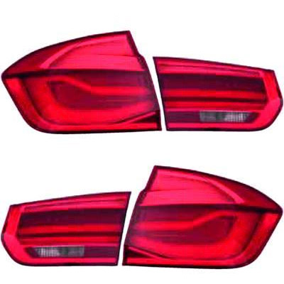 Feux arriere LED BMW Serie 3 F30 - 11-15 - Rouge 