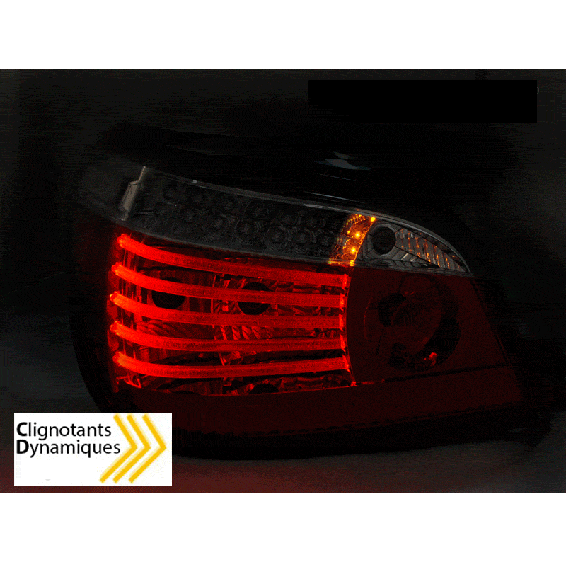 2 luci posteriori BMW Serie 5 E60 LCI LED 07-09 - rosso dinamico