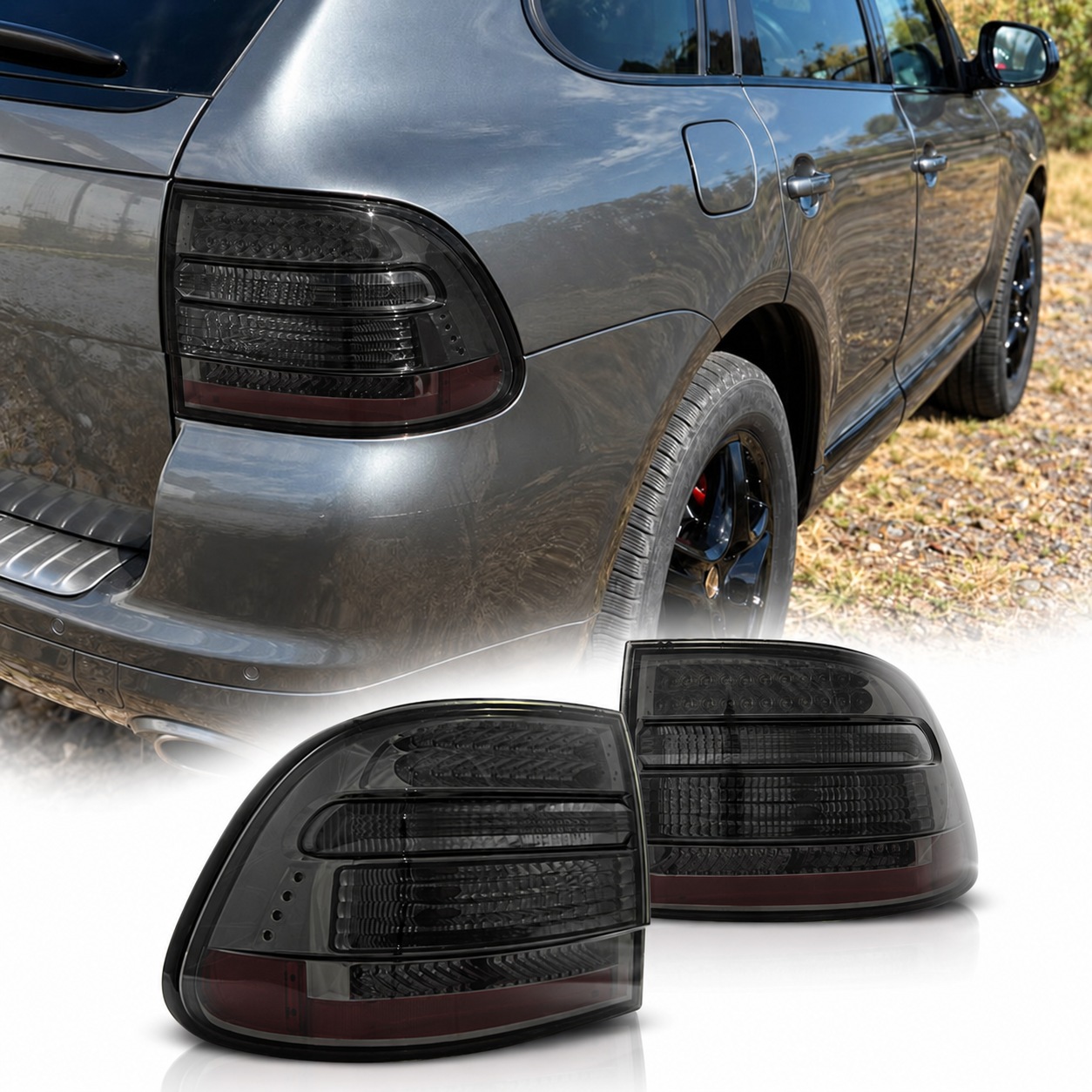 2 Feux pour Porsche Cayenne 9PA LED 03-07 - Fumé