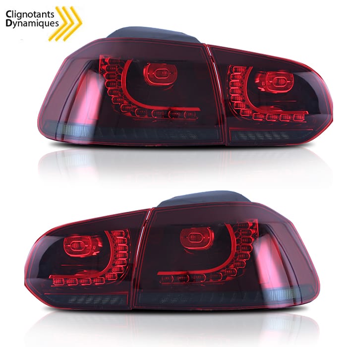 Clignotants Dynamiques LED Golf 7 MK7 GTI - Noir (jaune) - Effet Défilement - Compatible 2012-2021