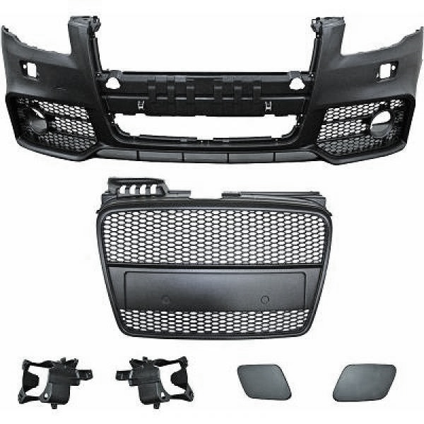 AUDI A4 B7 04-07 Front Bumper - Look RS4 - Black