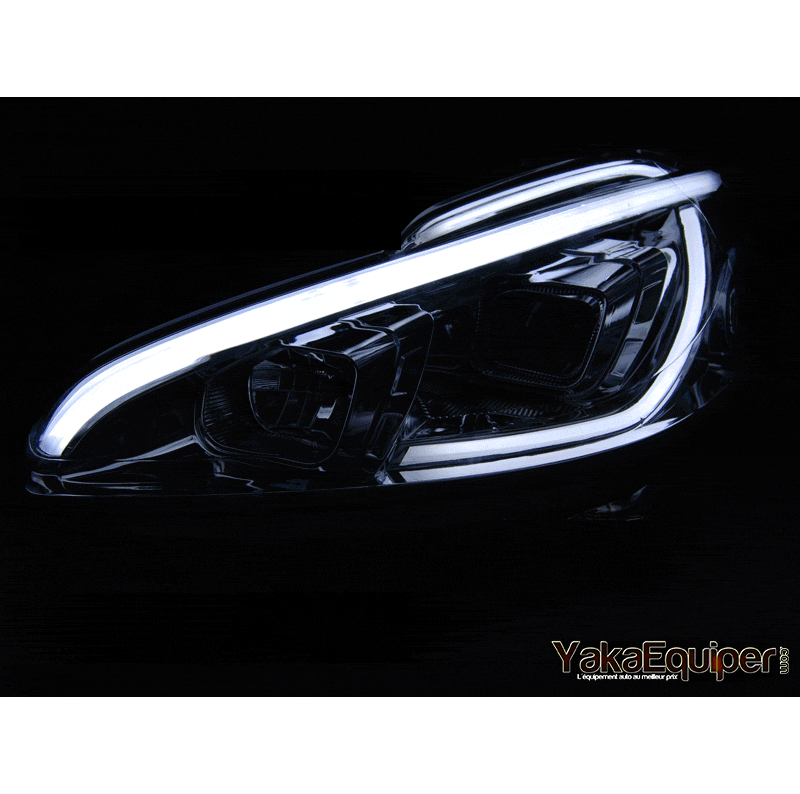 Peugeot 208 LTI LED-Scheinwerfer sehen GTI Xenon - Schwarz -   aus