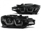 2 Phares avant BMW Serie 3 F30 Angel Eyes LED 11-15 - Noir