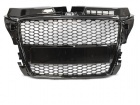 Grille calandre Audi A3 8P 08-12 - Nid d'abeille RS3 - Noir brillant