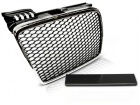 Grille calandre Audi A4 B7 04-08 - chrome noir - look RS4