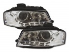 2 Phares avant Audi A3 8P Devil Eyes LED - Chrome