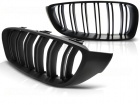 Grilles calandre BMW Serie 4 F32 F33 F36 look M4 - Noir Mat