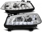 2 Phares avant Renault Megane 2 02-05 Devil Eyes LED - Chrome