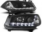 2 Phares avant Renault Megane 2 02-05 Devil Eyes LED - Noir