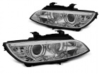 2 Phares xénon BMW Serie 3 E92 E93 Coupe Angel Eyes LED U-LTI 05-10 - Chrome