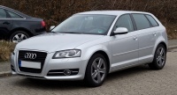 Grilles antibrouillard Audi A3 8P facelift 08-12 - Noir brillant - look S3