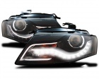 2 Phares avant AUDI A4 (B8) 07-11 - Devil Eyes - Noir