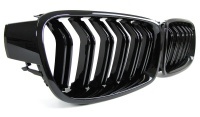 Grilles calandre BMW Serie 3 F30 F31 11-18 look M3 - Noir Brillant