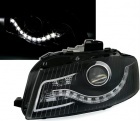 2 Phares avant Audi A3 8P Devil Eyes LED - Noir
