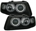 2 Phares avant Audi A3 8L Angel Eyes 00-03 - Noir