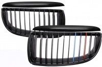 Grilles calandre BMW Serie 3 E90 E91 04-08 - Noir - Mpower