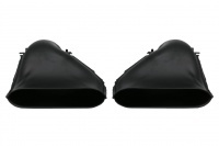 Diffuseur arriere AUDI A6 C8 sline 18-22 - Look S6 noir brillant inox