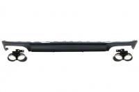 Diffuseur arriere AUDI A6 C8 sline 18-22 - Look S6 noir brillant inox