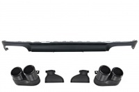 Diffuseur arriere AUDI A6 C8 sline 18-22 - Look S6 noir brillant black