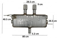 Echappement complet inox VW GOLF 5 GOLF 6 look R32