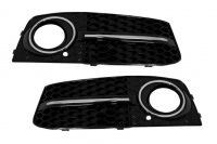 Grilles antibrouillard Audi A4 B8 07-11 - Noir brillant - look RS4