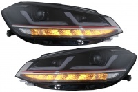 2 Phares avant VW Golf 7.5 phase 2 - fullLED - Noir GTI - OSRAM Dynamiques