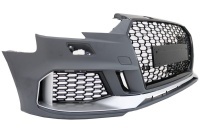 Pare choc avant AUDI A3 8V berline facelift 16-19 - Look RS3 - Noir Alu - PDC
