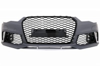 Pare choc avant AUDI A6 C7 phase 2 - 14-18 - Look RS6 - Noir