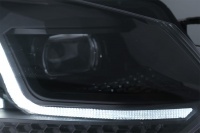 2 Phares avant VW GOLF 6 LED 08-13 look facelift G7.5 black - dynamiques