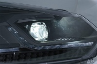 2 Phares avant VW GOLF 6 LED 08-13 look facelift G7.5 black - dynamiques